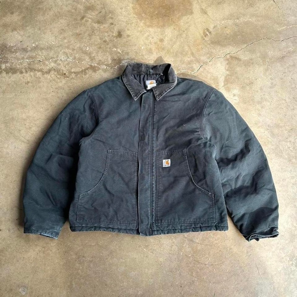 Vintage 90s carhartt j02 black cropped Arctic Detroit jacket